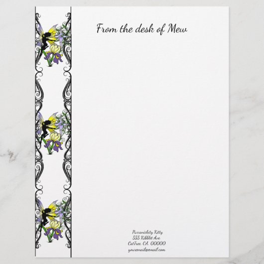 Iris Shadow Fairy Briefhoofd (Voorkant)