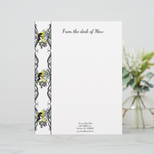 Iris Shadow Fairy Briefhoofd (Staand voorkant)