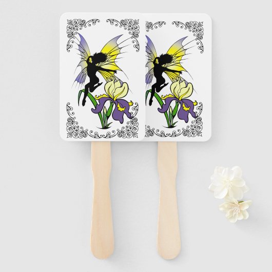 Iris Shadow Fairy Handwaaier (Voorkant en achterkant)