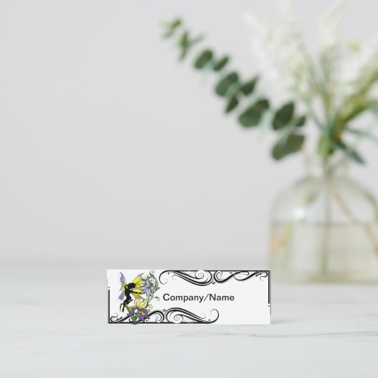 Iris Shadow Fairy Mini Visitekaartje (Staand voorkant)