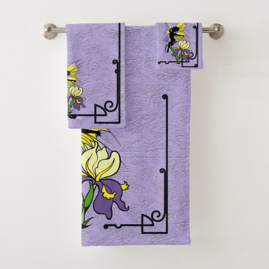 Iris Shadow Fee Bad Handdoek (Insitu)