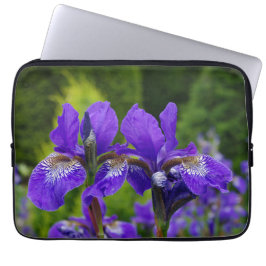 Iris sibirica bloemenfotografie laptop sleeve