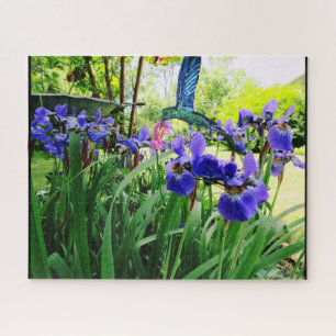 IRIS-STROMEN EN HUMMINGBIRD-puzzel Legpuzzel