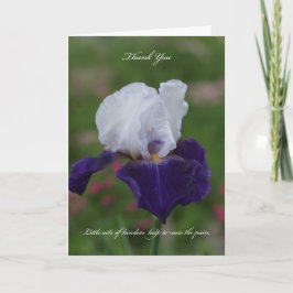 Iris Sympathy Thank You Card Bedankkaart