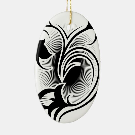 Iris tattoo keramisch ornament (Rechts)