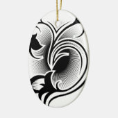 Iris tattoo keramisch ornament (Links)