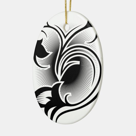 Iris tattoo keramisch ornament (Links)