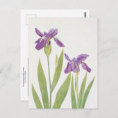 Iris Tectorum en Iris Loptec van William Dykes Briefkaart (Voorkant / Achterkant)