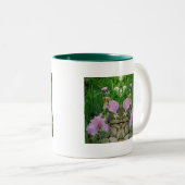 Iris tweekleurige koffiemok (Voorkant rechts)