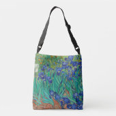 Iris Van Gogh Kunst gepersonaliseerd Crossbody Tas (Achterkant)