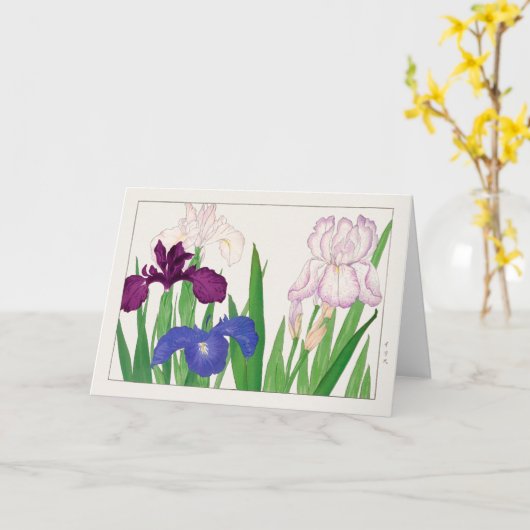 Iris van Tanigami Konan Kaart (Gele Bloem)