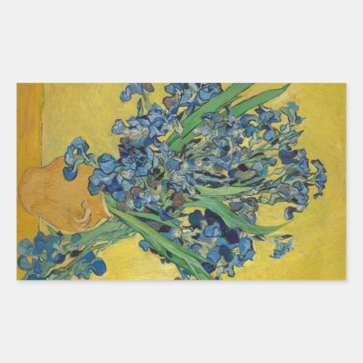 Iris van Van Gogh Rechthoekige Sticker (Voorkant)