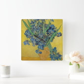 Iris van Van Gogh Vierkante Klok (Huis)