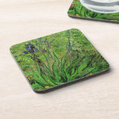 Iris van Vincent van Gogh,  Garden Fine Art Drankjes Onderzetter (Linkerzijde)