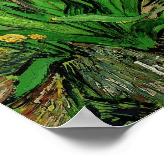 Iris van Vincent van Gogh,  Garden Fine Art Poster (Hoek)