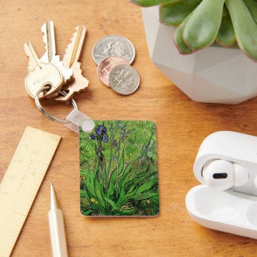 Iris van Vincent van Gogh,  Garden Fine Art Sleutelhanger (Bureau)