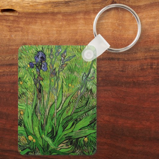 Iris van Vincent van Gogh,  Garden Fine Art Sleutelhanger (Achterkant)