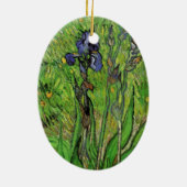 Iris van Vincent van Gogh,  Garden Flowers Keramisch Ornament (Achterkant)