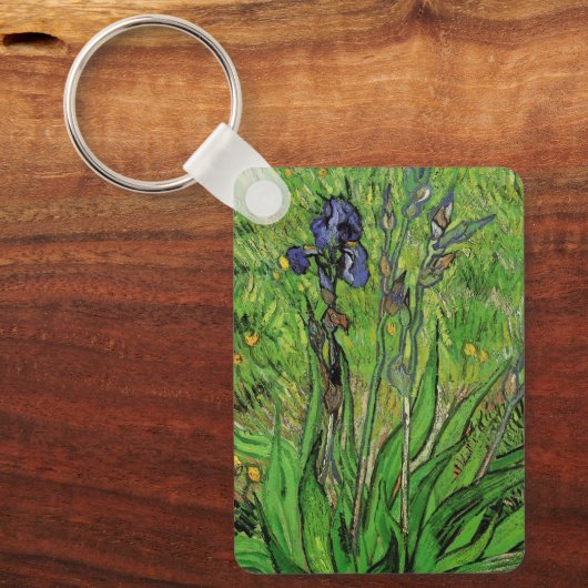 Iris van Vincent van Gogh,  Garden Flowers Sleutelhanger (Voorkant)