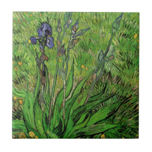 Iris van Vincent van Gogh,  Garden Flowers Tegeltje