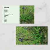 Iris van Vincent van Gogh,  Garden Flowers Visitekaartje (Voorkant / Achterkant)
