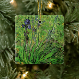 Iris van Vincent van Gogh, Vintage Garden Fine Art Keramisch Ornament