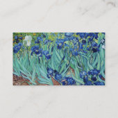 Iris van Vincent van Gogh. Vintage-kunst Visitekaartje (Achterkant)
