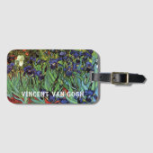 Iris van Vincent van Gogh, Vintage Tuinkunst Bagagelabel (Voorkant (horizontaal))