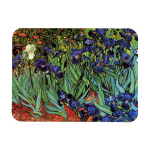 Iris van Vincent van Gogh, Vintage Tuinkunst Magneet