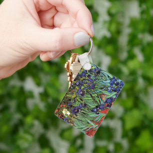 Iris van Vincent van Gogh, Vintage Tuinkunst Sleutelhanger