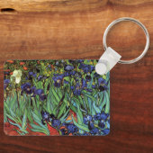 Iris van Vincent van Gogh, Vintage Tuinkunst Sleutelhanger (Voorkant)