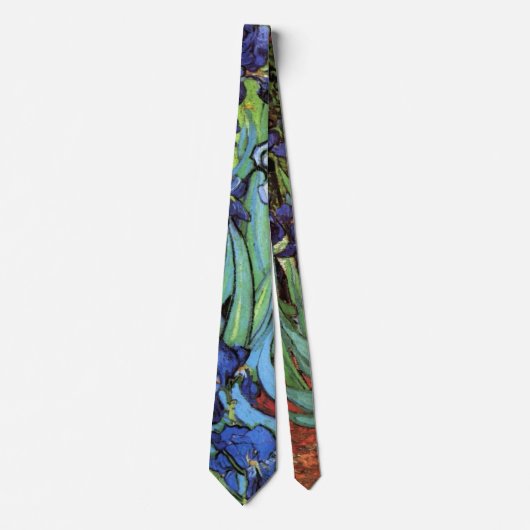 Iris van Vincent van Gogh, Vintage Tuinkunst Stropdas (Voorkant)