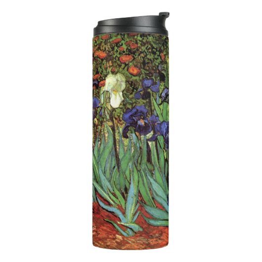 Iris van Vincent van Gogh, Vintage Tuinkunst Thermosbeker (Gedraaid links)