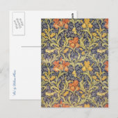 "Iris" van William Morris Briefkaart (Voorkant / Achterkant)