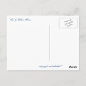 "Iris" van William Morris Briefkaart (Achterkant)