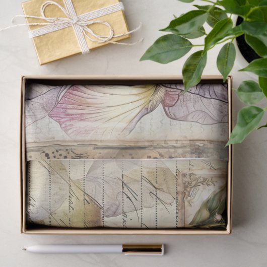 Iris & Varen Botanische Decoupage Ephemera Tissuepapier (Geschenk)