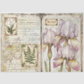  Iris & Varen Botanische Decoupage Ephemera Tissuepapier (Voorkant)