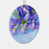Iris Vase Flower Art Painting Ornament Pendant (Rechts)