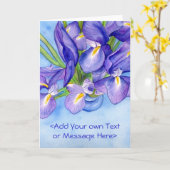 "Iris Vase"-Wenskaart voor schilderen Kaart (Gele Bloem)