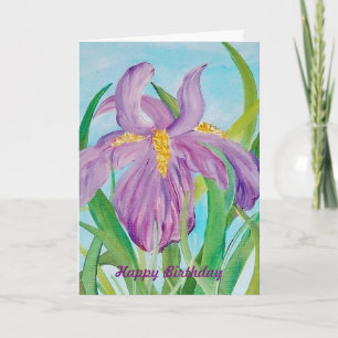 Iris verjaardagskaart kaart
