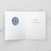 Iris verjaardagskaart kaart (Binnen)