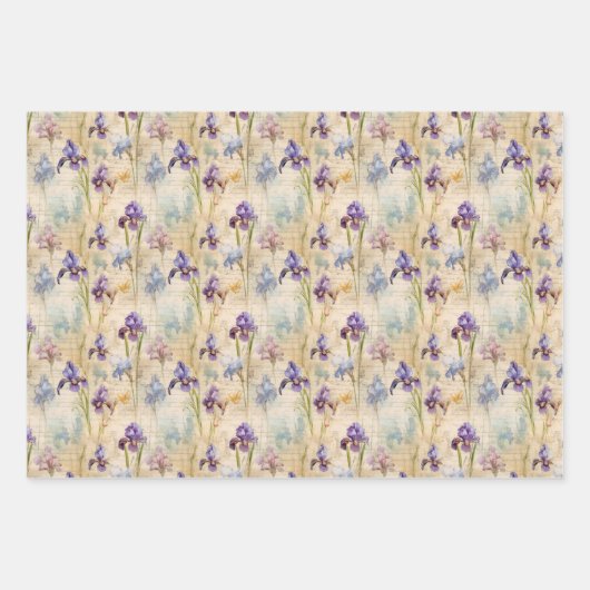 Iris verpakkingspapier inpakpapier vel (Voorkant 3)