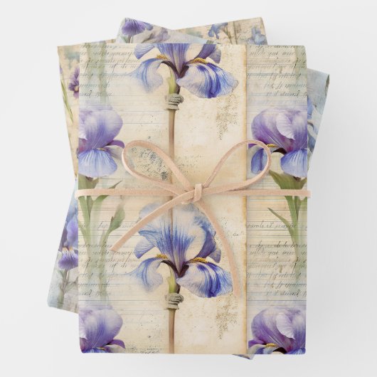 Iris verpakkingspapier inpakpapier vel (In situ)