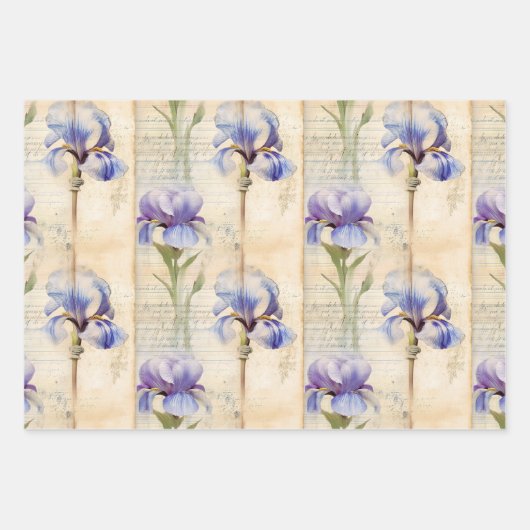 Iris verpakkingspapier inpakpapier vel (Voorkant)