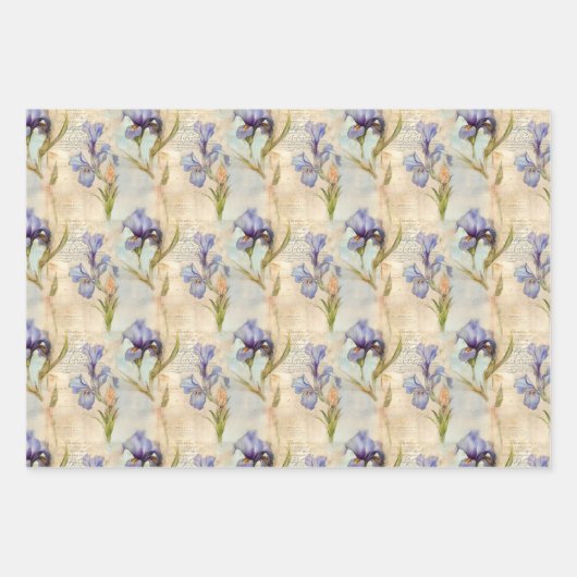 Iris verpakkingspapier inpakpapier vel (Voorkant 2)