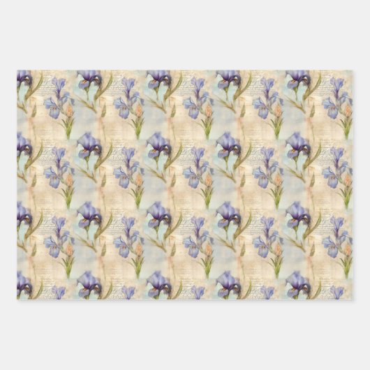 Iris verpakkingspapier inpakpapier vel (Voorkant 3)