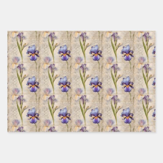 Iris verpakkingspapier inpakpapier vel (Voorkant 2)