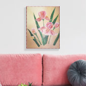Iris verpakt canvas afdruk (Insitu (Woonkamer))