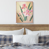 Iris verpakt canvas afdruk (Insitu (Slaapkamer))