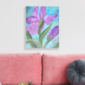 Iris verpakt canvas afdruk (Insitu (Woonkamer))